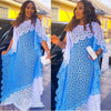 African Party Dresses for Women Elegant Lace Africa Clothing Muslim Abayas Dashiki Robe Kaftan Long Maxi Dress