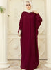 Abaya Dress Muslim Robe Abaya Ramadan Ladies Long Sleeve Islamic Dress Middle East Abayas Women Clothing Without Hijab