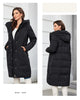 Women Winter Coat Long Thick Parkas Zip Up Warm Female Outwear Slant Pocket Drawstring Hem Women's Jackets 1107