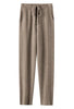 Cashmere Sweatpants Women Autumn Winter High Waisted Drawstring Pants Casual Knitted Harem Pants