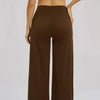Casual Wide Leg Pants Yoga Pants Women Crossed Waist Loose Pants for Outdoor Workout Running and Sports Wide Leg Pants