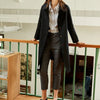 Spring Autumn Korean Women's Windbreaker Lapel Single-breasted Mid-length Ladies Overcoat British Casual Trench Coat