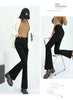 Winter Fleece Women's Flare Pants Retro Slim High Waist Elastic Cotton Thick Warm Denim Pants Korean Female Clothes