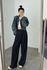 Korean White Suit Pants Women Casual Loose High Waisted Wide Leg Pants Ladies Simple All-Match Office Straight Trousers