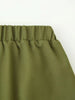 Olive Green Asymmetric Blazer & Pants Set – Women's Ruched Waist Suit Two Piece Office Lady Autumn