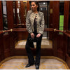 Leopard Printed Faux Fur Women's Coats Slim Lapel Single Breasted Full Sleeve Coat Autumn Winter Lady Warm Jacket