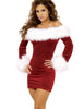M L XL 2XL Women Christmas Dress Sexy Red Christmas Costumes Santa Claus for Adults Uniform Kimono Xmas Costume