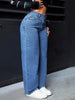 High Waist Wide Leg Jeans Women Vintage Washed Loose Straight Denim Pants Streetwear Casual Baggy