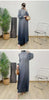 Prom Dress For Women Gradient Long Sleeves Maxi Pleated Print Dresses Spring Female Clothing 2DA3612