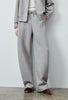 Women's Lazy Academy Soft American Curved Leg Trousers Autumn Paneled Design Pear Figure Shaping Pants
