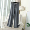 Soft Knitted Pants Women's Autumn/Winter Outerwear Hanging Knitted Wide Leg Pant White Floor Pants Straight Leg Pants