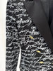 High Street Stylish Designer Jacket Women's Love Letters Printed Double Breasted Blazer