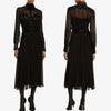Customized Sexy Elegant Chiffon Midi Shirt Dress A-Line Evening Dresses Formal Prom Party Gowns for Women