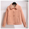 Women's Short Spring and Autumn Korean Loose Tweed Coat Retro Jacket
