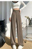 Elegant Wide Leg Pants Women Korean Style High Waist Black Baggy Pants Office Ladies Loose Suit Trousers Streetwear