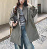 Spring and Autumn Simple Women's One Button Medium and Long Blazer Jacket