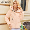 Winter Down Jacket Women Short Classic zipper Design Pocket Stand Collar Hooded Slim Coat Women Parkas 83319