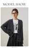 Winter Bright Silk Yarn V-neck Cardigan Aging Reduction Long Sleeve Women's Thick Knitted Jacket
