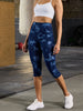 Women's High Waisted Capri Pants Soft Tummy Control No See Through Workout Yoga Running Athletic Push Up Gym Leggings