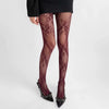 1 Piece Women 4 Colors Black White Wine Khaki Floral Romantic Hollow Out Lady Sexy Fishnet Tight Pantyhose