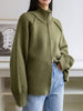 Lazy Style Sweater Jacket for Women Autumn Winter Thicken Warm Soft Knitted Cardigans Zipper Stand Collar Cardigan