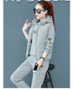 2 pieces women sets autumn thickened fleece sportswear vest+hoodies+pant cold-proof winter coat sets women's clothing
