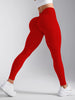 V-Back High Waisted Yoga Leggings Seamless Knit Tights for Women Quick Dry Butt Lifting Slim High Elastic Leggings