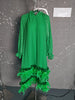 Autumn Dress For Women Fashinon Chiffon Long Sleeved Artificial Feathers Elegant Female Dresses 5R9799