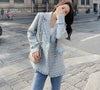 Elegant Plaid Women Blazer French Small Fragrance Raw Edges Tassel Suit Jacket Button Loose Casual Aesthetic Female Coat
