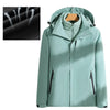 Woman Hiking Jacket Winter Outdoor 3 In 1 Waterproof Windproof Coats Warm Thickened Solid Camping Climbing Fleece Hooded Jacket
