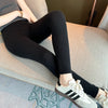 100% Cashmere Knitted Leggings Women High Waist Casual Wool Korean Trousers Solid Thicken Elasticity Ankle-Length Pants