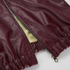 Wine Red Faux Leather Jakcet Outerwear Thicken Zipper Lapel Pu Coats Autumn Winter Streetwear Ladies Tops Women
