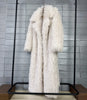 Colorful Women's Furry Coat Rose Pink Faux Fur Coat Suit Collar Autumn Winter Thick Cardigan Long Overcoat Chic 2DB5859