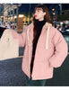 Winter Short Jacket Woman Parkas Thick Warm Spliced Hooded Parka Oversized Korean Loose Cotton Padded Outerwear