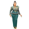 Spring African Clothes for Women long sleeve polyester Dashiki Ankara Outfit Robe Plus Size Wedding Party Dresses