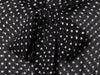 Women's Polka Dot Blouse Skirt Set Spring High Neck Batwing Sleeve Sheer Front Tie Bow Midi A-Line Dress Set