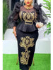 Plus Size Evening Dresses for Women African Sequin Gown Elegant Spring Wedding Party Long Dress Ankara Ladies Clothing