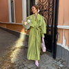 Casual Stand Collar Lace Up Trench Coat Women Chic Full Sleeve Single Breasted Windbreaker Lady Commute Daily Outwear