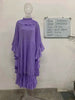 Ruffle Sleeves Pleated Dress For Women Lapel Solid Color Maxi Style Loose Elegant Clothing Spring 2DA2766