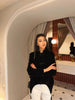 Elegant Women's Jacket Stand Collar Chinese Knot Single Breasted Female Velvet Coat Spring Vintage Chic Lady Coats