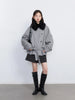 Women Korean Coat Loose Casual Woolen Single-sided Detachable Collar Female Overcoat Ladies Jacket Autumn Winter