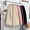 2026Winter Korean Drawstring Casual Versatile Pants Large Size Women's Loose Wide-Leg Scimitar Bloomers Trousers Female Pantalon
