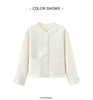 Coats Women Padded Textured Diamond Inner Layer Loose Casual Winter Drawstring Lightweight Cotton Jackets for Woman