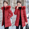 Women's Down Cotton Jacket Comfortable Elegant Ladies Winter Parka Coat Loose Temperament Lady Cotton Padded Outerwear
