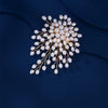 Rhinestone Flowers Imitation Pearl Brooches Women Sparkling Zircon Bowknot Brooch Pin Scarf Coat Suit Accessories Jewelry