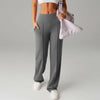 High Waisted Yoga Pants for Women, Loose Wide Leg Workout Trousers with Pockets for Running and Outdoor Exercise
