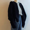 Solid Color Zipper Knitted Cardigan Women Autumn Winter Casual Twist Long Sleeve Sweater Jacket