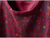 Japanese Vintage Mori Girl Floral Printed Knitted Sweater Pullover Dress Women Autumn O-Neck Long Sleeve Casual Loose Dresses