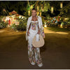 Floral Print Pants 3-piece Set Women Elegant Oversized Blazer Corset Top Sling Top Suit Lady Holiday Bohemian Outfit