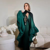 Eid Muslim Abaya Women Dress Satin Bat Sleeve Vestidos Largos Party Dresses Arab Long Robe Morocco Dubai Kaftan Silky Jalabiya